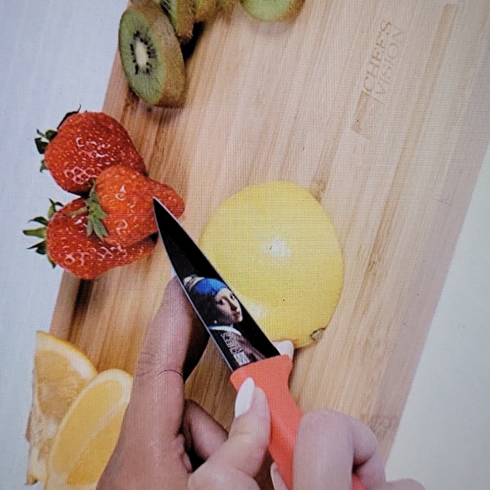 Chef's Vision Masterpiece 6 pc color knife set art lovers stainless steel New… - Picture 7 of 9